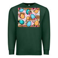 Sports Green Easter eggs cowhide leopard tumbler Easter Day Premium Sweatshirt - Neo Western