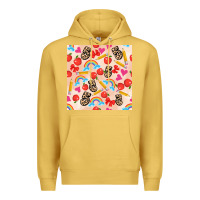 Antique Gold back to school seamless pattern 5 (3600x3600) Premium Hoodie - AdoDesignShop
