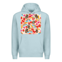 Blue Mist back to school seamless pattern 5 (3600x3600) Premium Hoodie - AdoDesignShop