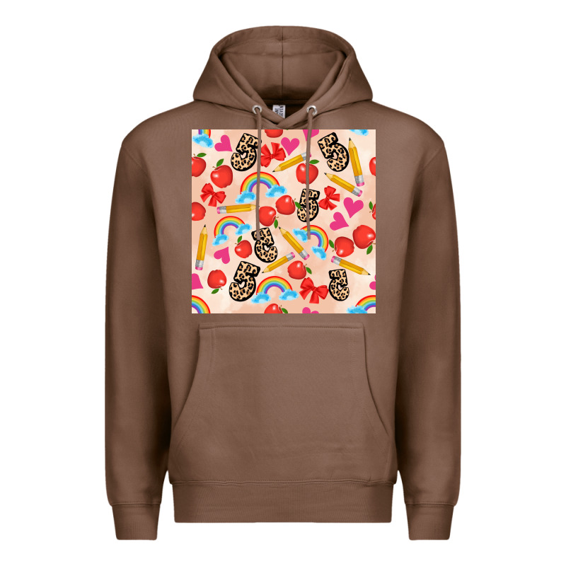 Back To School Seamless Pattern 5 (3600x3600) Premium Hoodie by AdoDesignShop | Teevron