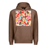 Chestnut back to school seamless pattern 5 (3600x3600) Premium Hoodie - AdoDesignShop