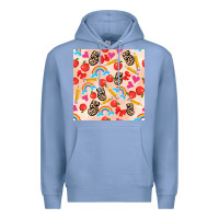 Colony Blue back to school seamless pattern 5 (3600x3600) Premium Hoodie - AdoDesignShop