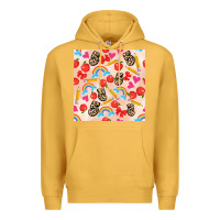 Mustard back to school seamless pattern 5 (3600x3600) Premium Hoodie - AdoDesignShop