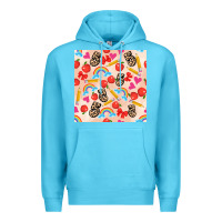 Ocean Blue back to school seamless pattern 5 (3600x3600) Premium Hoodie - AdoDesignShop