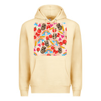 Pina Colada back to school seamless pattern 5 (3600x3600) Premium Hoodie - AdoDesignShop