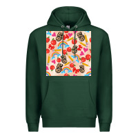 Sports Green back to school seamless pattern 5 (3600x3600) Premium Hoodie - AdoDesignShop