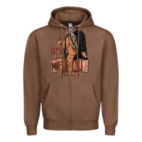 Chestnut It's the melanin for me Zipper Hoodie - RanaPortraitStore