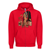Red It's the melanin for me Zipper Hoodie - RanaPortraitStore