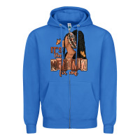 True Royal It's the melanin for me Zipper Hoodie - RanaPortraitStore