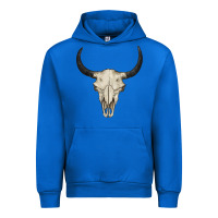 Cobalt bull skull Urban Hoodie - BarkalooDesign