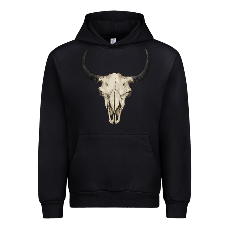 Bull Skull Urban Hoodie by BarkalooDesign | Teevron