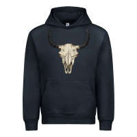 Navy bull skull Urban Hoodie - BarkalooDesign