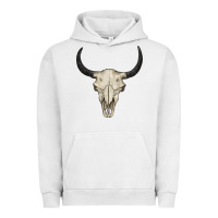 Pigment Lunar Rock bull skull Urban Hoodie - BarkalooDesign