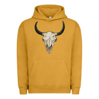 Pigment Peanut Butter bull skull Urban Hoodie - BarkalooDesign