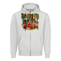 Dove Grey Juneteenth vibes black girl sneakers Zipper Hoodie - RanaPortraitStore