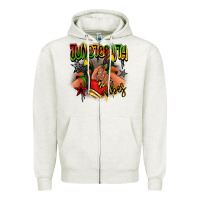 Oatmeal Heather Juneteenth vibes black girl sneakers Zipper Hoodie - RanaPortraitStore