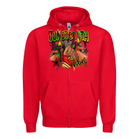 Red Juneteenth vibes black girl sneakers Zipper Hoodie - RanaPortraitStore