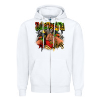 White Juneteenth vibes black girl sneakers Zipper Hoodie - RanaPortraitStore