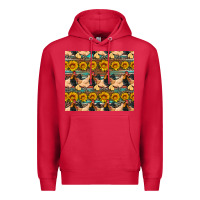 Cardinal seamless poultry farm sunflowers chicken coop tumbler Premium Hoodie - Artiststas