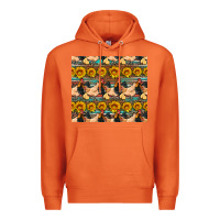 Carrot seamless poultry farm sunflowers chicken coop tumbler Premium Hoodie - Artiststas
