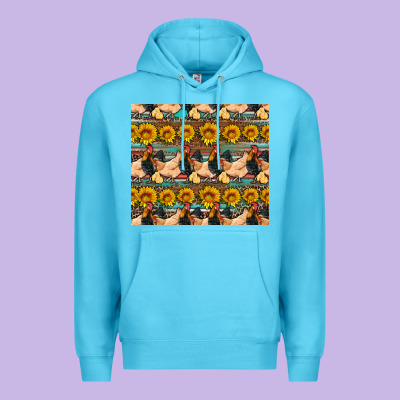 Seamless Poultry Farm Sunflowers Chicken Coop Tumbler Premium Hoodie Designed By Artiststas