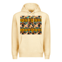 Pina Colada seamless poultry farm sunflowers chicken coop tumbler Premium Hoodie - Artiststas