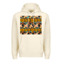 Sandshell seamless poultry farm sunflowers chicken coop tumbler Premium Hoodie - Artiststas