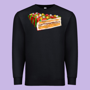 Red Christmas Cake Fa Element 1 Premium Sweatshirt Designed By Fadigitalartstudio
