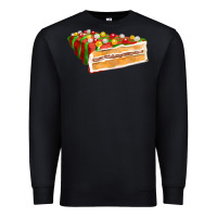 Black red christmas cake fa element 1 Premium Sweatshirt - FaDigitalArtStudio