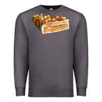 Charcoal Heather red christmas cake fa element 1 Premium Sweatshirt - FaDigitalArtStudio