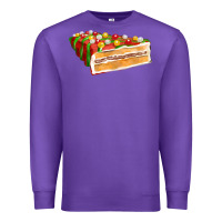 Purple red christmas cake fa element 1 Premium Sweatshirt - FaDigitalArtStudio