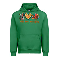 Emerald peace love thanksgiving Urban Hoodie - BarkalooDesign