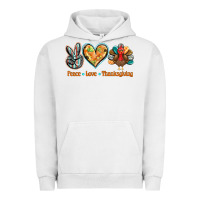 Pigment Lunar Rock peace love thanksgiving Urban Hoodie - BarkalooDesign