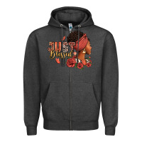 Charcoal Heather Just blessed afro woman with roses Zipper Hoodie - RanaPortraitStore