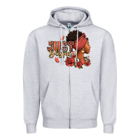 Heather Grey Just blessed afro woman with roses Zipper Hoodie - RanaPortraitStore