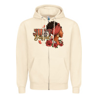 Sandshell Just blessed afro woman with roses Zipper Hoodie - RanaPortraitStore