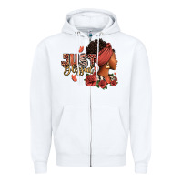 White Just blessed afro woman with roses Zipper Hoodie - RanaPortraitStore