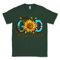 Sports Green with god all things possible Classic Tee - RanaPortraitStore