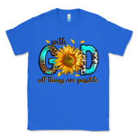 True Royal with god all things possible Classic Tee - RanaPortraitStore