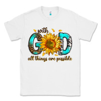 White with god all things possible Classic Tee - RanaPortraitStore
