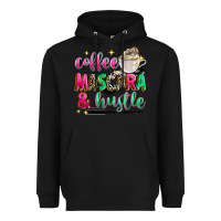 Black coffee mascara and hustle Heavyweight Hoodie - Zillion Design Studio