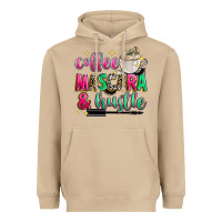 Mushroom coffee mascara and hustle Heavyweight Hoodie - Zillion Design Studio