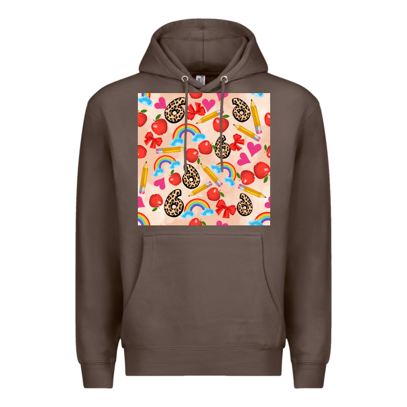 Back To School Seamless Pattern 6 (3600x3600) Premium Hoodie by AdoDesignShop | Teevron