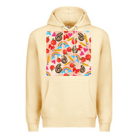 Pina Colada back to school seamless pattern 6 (3600x3600) Premium Hoodie - AdoDesignShop
