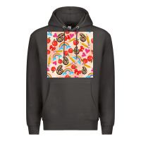 Smoke back to school seamless pattern 6 (3600x3600) Premium Hoodie - AdoDesignShop