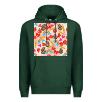 Sports Green back to school seamless pattern 6 (3600x3600) Premium Hoodie - AdoDesignShop