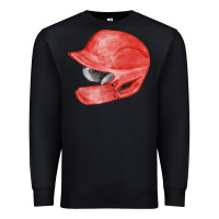 Black red baseball batting helmet fa element Premium Sweatshirt - FaDigitalArtStudio