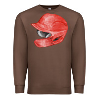 Chestnut red baseball batting helmet fa element Premium Sweatshirt - FaDigitalArtStudio