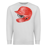 Dove Grey red baseball batting helmet fa element Premium Sweatshirt - FaDigitalArtStudio