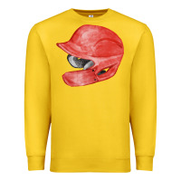 Lemon red baseball batting helmet fa element Premium Sweatshirt - FaDigitalArtStudio